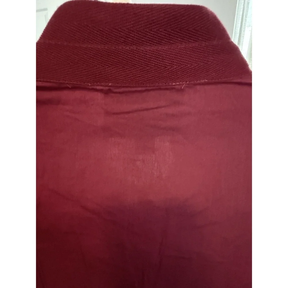 STS Sail to Sable 100% Cotton Maroon Caftan Dress XS Resort Preppy NWT $188 - Picture 10 of 15